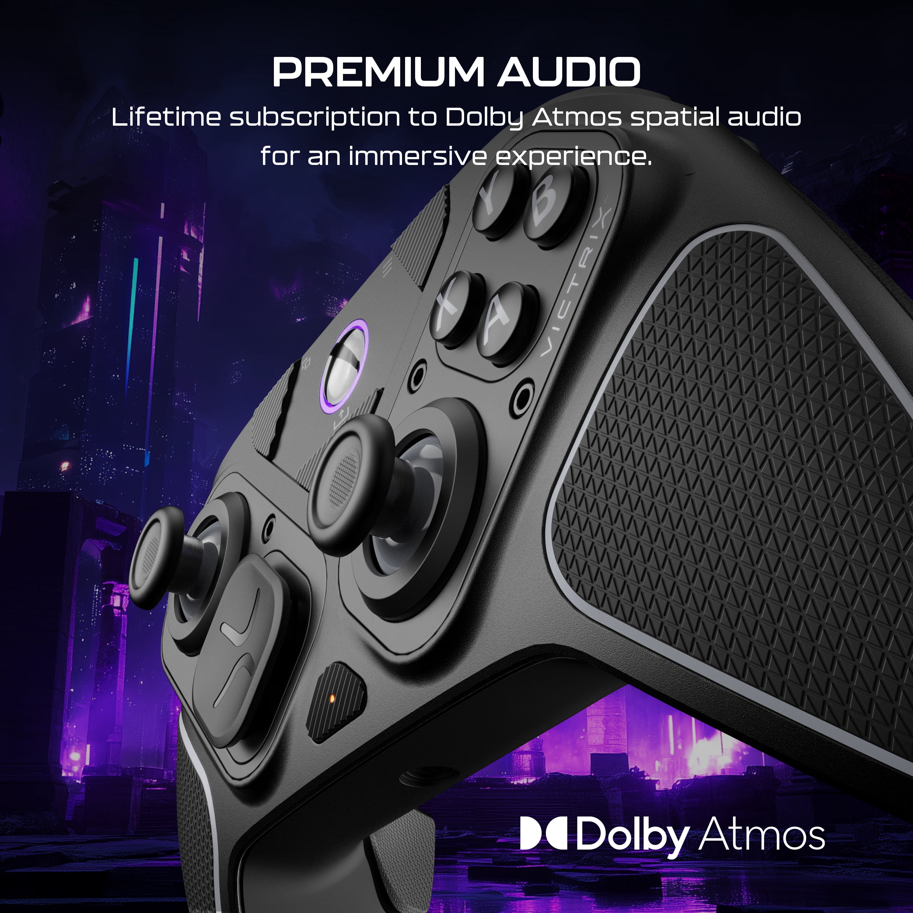Turtle Beach Victrix Pro BFG Reloaded Wireless Modular Gaming Controller for Xbox Series X|S, Xbox One, & Windows PC; Bluetooth, Fightpad Module, Hall-Effect Thumbsticks/Triggers - Black