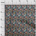 thumbnail image 1 of oneOone Tissu Polyester Spandex Bleu Marine à Fleurs Tissu pour Robe Tissu Imprimé Tissu au Mètre 56 Pouces de Large, 1 of 4