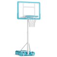 thumbnail image 1 of Gymax Pool Basketball Hoop w/32'' Shatterproof Backboard 3.1-4.1 FT Adjustable Height, 1 of 10