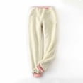 thumbnail image 4 of Womens' Warm Legging plus Size 50% Off on Clearance Printed Leggings With Elastic Drawstring Pockets And Thick Insulation Pants, 4 of 5