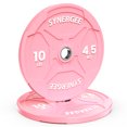 thumbnail image 1 of Synergee Bumper Plates – Durable Olympic Weight Plates, Low-Bounce Rubber for Strength Training, Powerlifting, and Functional Workouts., 1 of 6