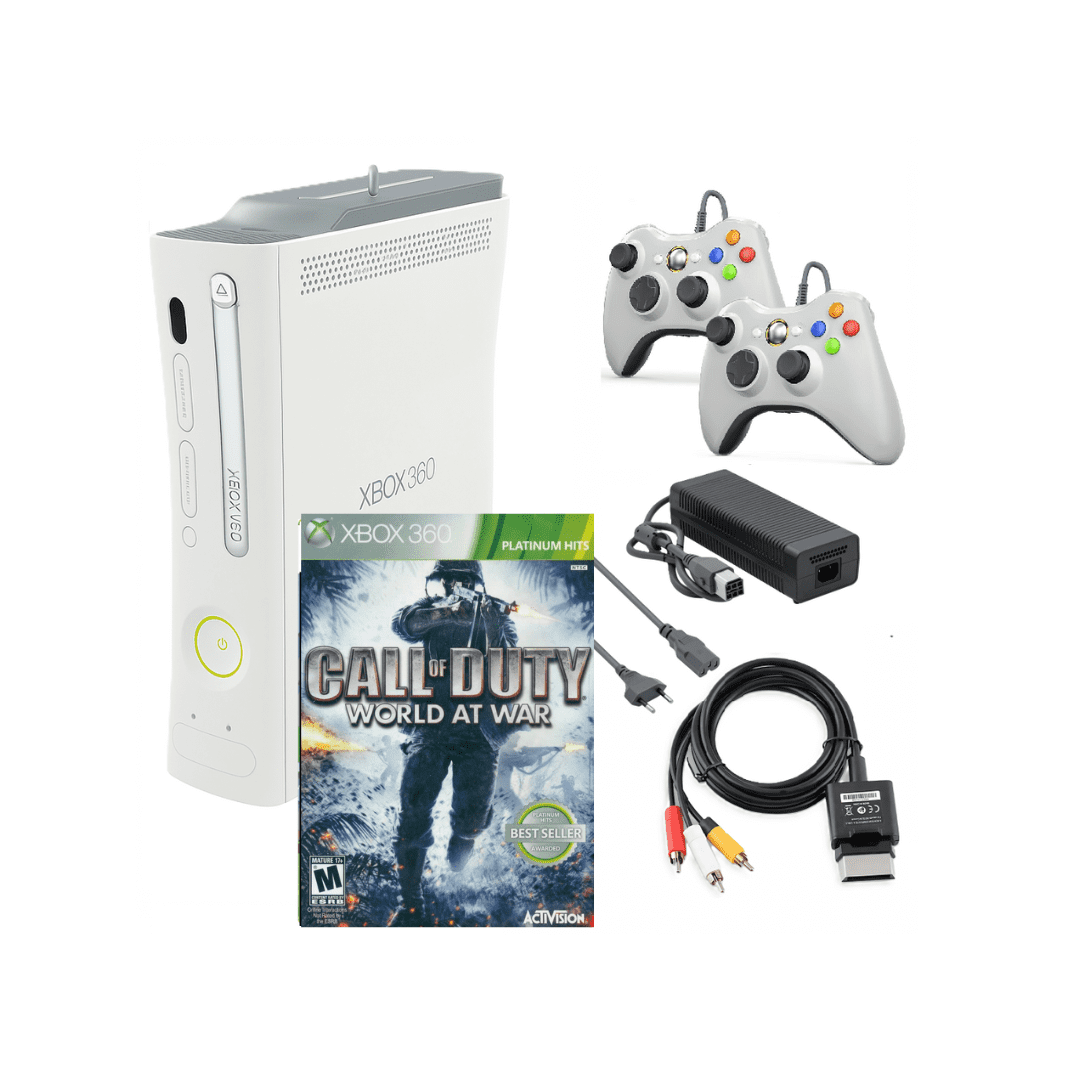 XBOX３６０ セット Microsoft Xbox 360 Console Original White with Call of Duty World