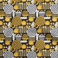 thumbnail image 1 of oneOone Polyester Spandex Yellow Fabric Beach Sewing Material Print Fabric By The Yard 56 Inch Wide, 1 of 4