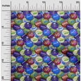 thumbnail image 2 of oneOone Rayonne Royal Bleu Tissu Rétro Bouteille Soda Cap Robe Tissu Tissu Imprimé par la Cour 56 Pouces Large-L2, 2 of 5