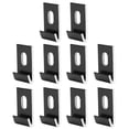 thumbnail image 4 of 10Pcs Base Clips Hook Fixings Attaches Aluminium Greenhouses Fixture SetBlack, 4 of 14