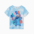thumbnail image 2 of Disney Stitch Assorti pour la Famille NaiaTM Imprimé Floral de Personnages Bleu Ciel Teinture sur Nœuds Sans Manches Robe/combinaison/t-Shirt, 2 of 5