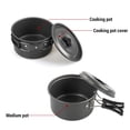 thumbnail image 2 of TFixol Compact Outdoor Cookware Set with Foldable Handles, Non-Stick Pots & Pans, and Essential Accessories for Camping and Hiking, 2 of 7