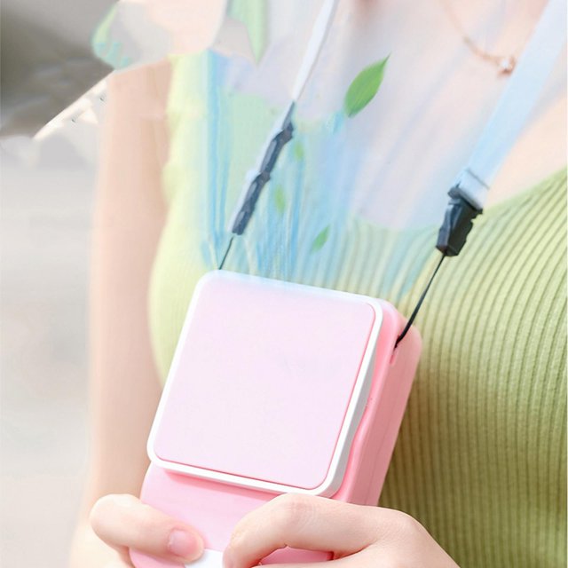 maskred Portable Mini Clip Fan Working Home Personal 60 USB Fan Outdoor Pink Type 2 1Set