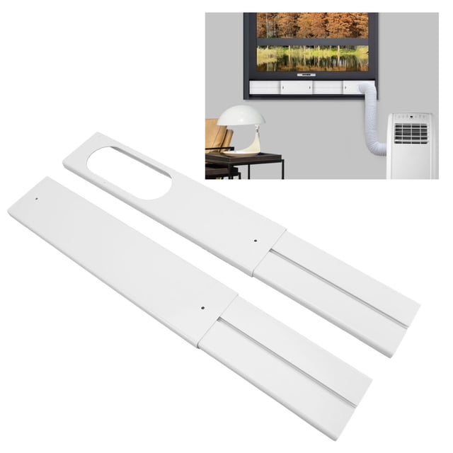 Portable Air Conditioner Window Kit, 4pcs 16.9 To 55in Window Sealing Panels PVC Material Sliding AC Vent Kit For Exhaust Hose