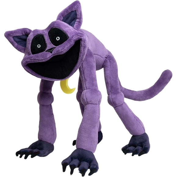 Catnap Plush Smiley Critters Monster Animal Figures Nightmare Monster Catnap Plush for Game Fans and Kids 2024 Poppy - Playtime Smiling Critters Plush Toy Toys(Catnap Monster)