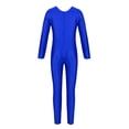 thumbnail image 2 of Manyakai Combinaison de Danse Ballet Manches Longues pour Filles, Bleu Royal m, 2 of 5