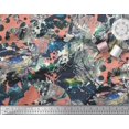 thumbnail image 2 of Soimoi Rayon Fabric Animals & Texture Print Fabric by The Yard 56 Inch Wide, 2 of 3