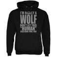 thumbnail image 1 of Halloween Costume de Wolf Humain Chandail à Capuchon Noir pour Adulte, 1 of 1