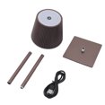 thumbnail image 2 of LED Cordless Table Lamp 3600mAh Rechargeable Battery, 3 Color Stepless Dimming, Portable Bedside Lamp For Bars, Bedroom, Restaurants, Reading, 2 of 8
