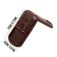 thumbnail image 2 of Cabinet Door Lock for 90 Degree Right Angle - White Double Snap Security Lock for Wardrobe & Drawers, 2 of 2