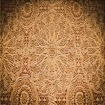 thumbnail image 1 of Ahgly Tapis de Zone Carré Transitionnel Lavable en Machine, Marron Selle, 7 Pieds Carré, 1 of 7