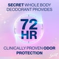 thumbnail image 4 of Secret Whole Body Stick Aluminum Free Deodorant for Women with notes of Fresh Lilac Waterlily, 4 of 14