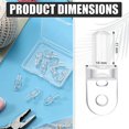 thumbnail image 3 of 8 Pieces Hardware Wand Tip Repair Wand for Broken Horizontal Blind Hardware Wand Assembly Replacement Kits Vertical Blinds Replacement Slats Exterior Window Shutters for Interior Windows, 3 of 5