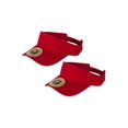 thumbnail image 1 of TopHeadwear Lot de 2 Visières de Soleil Taille Jeunesse - Rouge, 1 of 2