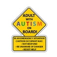 thumbnail image 1 of Agiferg Autism Safety Reminder Card Truck Wheel Ship Safety Passage Decal Sticker, 1 of 1