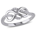 thumbnail image 1 of Miabella 1/7 CT TW Diamond Infinity Ring in 10k White Gold, 1 of 2