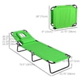 thumbnail image 3 of Outsunny 2PCS Adjustable Outdoor Lounge Chair, Garden Folding Chaise Lounge, 3 of 10
