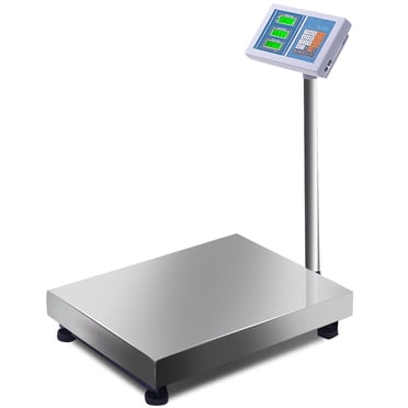Costway Pèse-Personne Numérique au Sol avec Calculatrice, Capacité de 660 Lb, Plateforme, Expédition Postale et Envoi