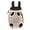 Beige#5, variant on Pet Backpack for Cats & Small Dogs Mesh Breathable Carrier with Transparent Window Ergonomic Shoulder Straps & External Pockets for Outdoor Travel