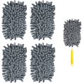 thumbnail image 1 of 4pcs Duster Refills for Swiffer, Microfiber Ceiling Fan Duster 360 Duster Refills Heavy Duty Hand Dusters for Cleaning Compatible with Swiffer (Grey), 1 of 6