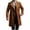 Brown, variant on Lovzfmll Men's Trench Coat Double Breasted Notched Lapel Wool Blend Black, L