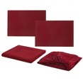 thumbnail image 4 of Topcobe Ensemble de Draps de Lit Taille Simple Couleur Unie pour Adultes Adolescents, Rouge Vin, 4 of 4