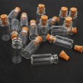 thumbnail image 4 of 10x Bouchon en Liège Transparent Petit Mini Flacon en Verre Bocaux Contenants Bouteille K2W4, 4 of 6