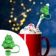 thumbnail image 4 of Couvercle de Paille de Noël Couvercle de Tasse 10mm Accessoire de Rouleau Réutilisable Bouchon de Paille Embout de Paille, 4 of 5