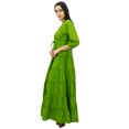 thumbnail image 2 of Bimba Robe Maxi d'Été en Coton à Manches 3/4 pour Femme, Taille à Cordon, 2 of 7