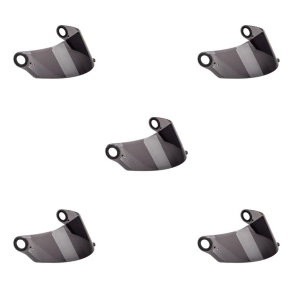ZheElen PC for Visor Lens for FF358 396 Full Face Tawny 255mm 5Set