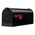 thumbnail image 2 of Elite Post Mailbox, Black Galvanized, 8.75 X 6.75 X 19", Solar, E1100B00, 2 of 4
