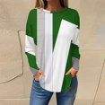 thumbnail image 2 of FAIWAD FAIWAD Women's Spring Tunic Tops Long Sleeve Round Neck Geometric Print Lightweight Tops, 2 of 5