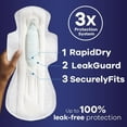 thumbnail image 5 of Always Maxi Serviettes de Nuit avec Ailes pour Femmes, Taille 5, Absorption Extra Forte, Non Parfumées, 36 Unités, 5 of 5