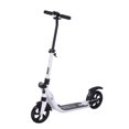 thumbnail image 1 of Soozier Teens Adult Pro Kick Scooter Foldable Ride On Bike 3 Level Height Adjustable With Brakes Large Solid PU Tires For 14+ White, 1 of 1