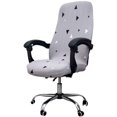 thumbnail image 1 of Housses de Chaise de Bureau Imprimées, Housse de Chaise d'Ordinateur Extensible Housses de Chaise Boss Universelles Style Simplisme Moderne Housse de Chaise Dossier Haut (yujian, Large), 1 of 7