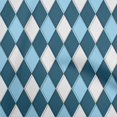 thumbnail image 1 of oneOone Cotton Silk Teal Blue Fabric Argyle Sewing Material Print Fabric By The Yard 42 Inch Wide, 1 of 4