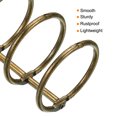 thumbnail image 4 of Unique Bargains 1.18' Dia. 3 Circle Detachable Metal Binder Rings Loose Leaf Rings, Bronze 6 Pack, 4 of 6