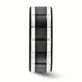 thumbnail image 3 of Edward Mirell Titanium Black Ti & Sterling Silver Inlay 9mm Band Size 8.5, 3 of 4