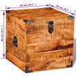 thumbnail image 4 of vidaXL Coffre de Rangement en Bois de Manguier Brut Cubique, 4 of 5
