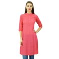 thumbnail image 1 of Phagun Womens Cotton Blend Indian Kurti Ethnic Kurta Casual Summer Tunic, 1 of 6