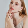 thumbnail image 3 of Handmade Flower Signet Ring18K Gold Ring Delicate Personalized Jewelry Gift for Women/Girls（Silver，9#）, 3 of 3