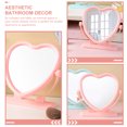 thumbnail image 4 of MasteelfCA Heart Shaped Tabletop Mirror Table Desk Vanity Makeup Mirror Portable Double-sided Mirror, 4 of 9
