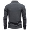 thumbnail image 5 of Dagugfen Quarter Zipper Pullover Men Long Sleeve Slim Fitted Thermal Base Layer Running Workout Tops, 5 of 5