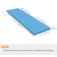 thumbnail image 3 of Outsunny Outdoor Lounge Chair Cushion with Back Ties, Turquoise, 3 of 10