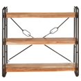 thumbnail image 2 of vidaXL 3-Tier Bookcase 90x30x80 cm Solid Acacia Wood, 2 of 5